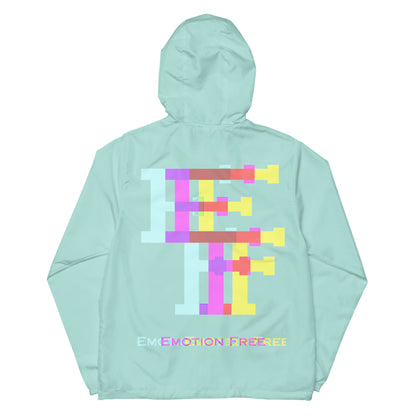 EF "TORUS X" Glitch'N Unisex zip up windbreaker